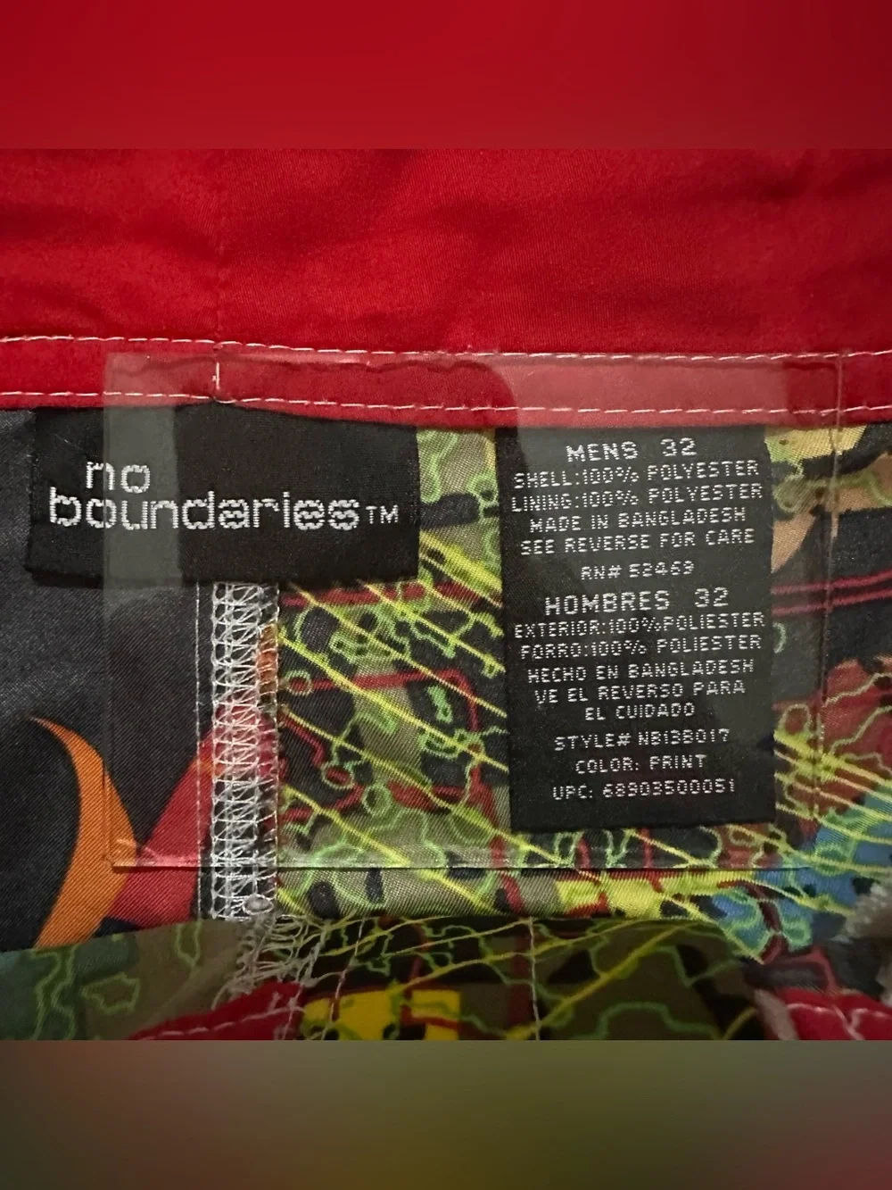 Vintage 2000s Y2K No Boundaries Skate AOP Graffiti Baggy Surfwear Board Shorts S